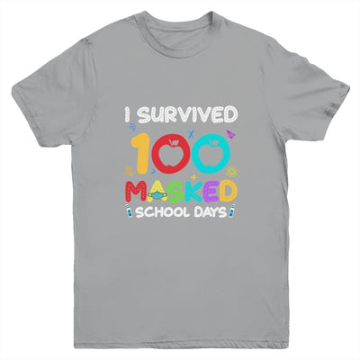 I Survived 100 Masked School Days Teacher Or Student Gift Youth Youth Shirt | Teecentury.com