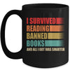 I Survived Reading Banned Books Book Lover Bookaholic Mug | teecentury