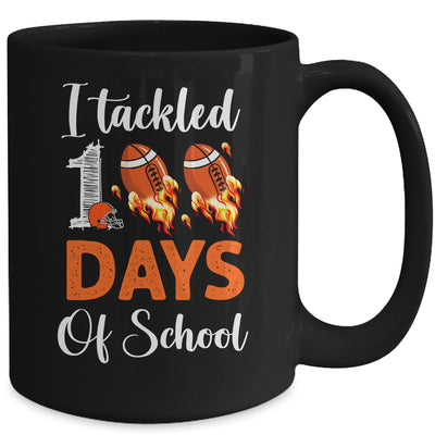 I Tackled 100 Day Of School Football Boy 100th Day School Mug Coffee Mug | Teecentury.com