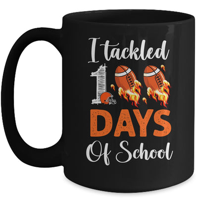 I Tackled 100 Day Of School Football Boy 100th Day School Mug Coffee Mug | Teecentury.com