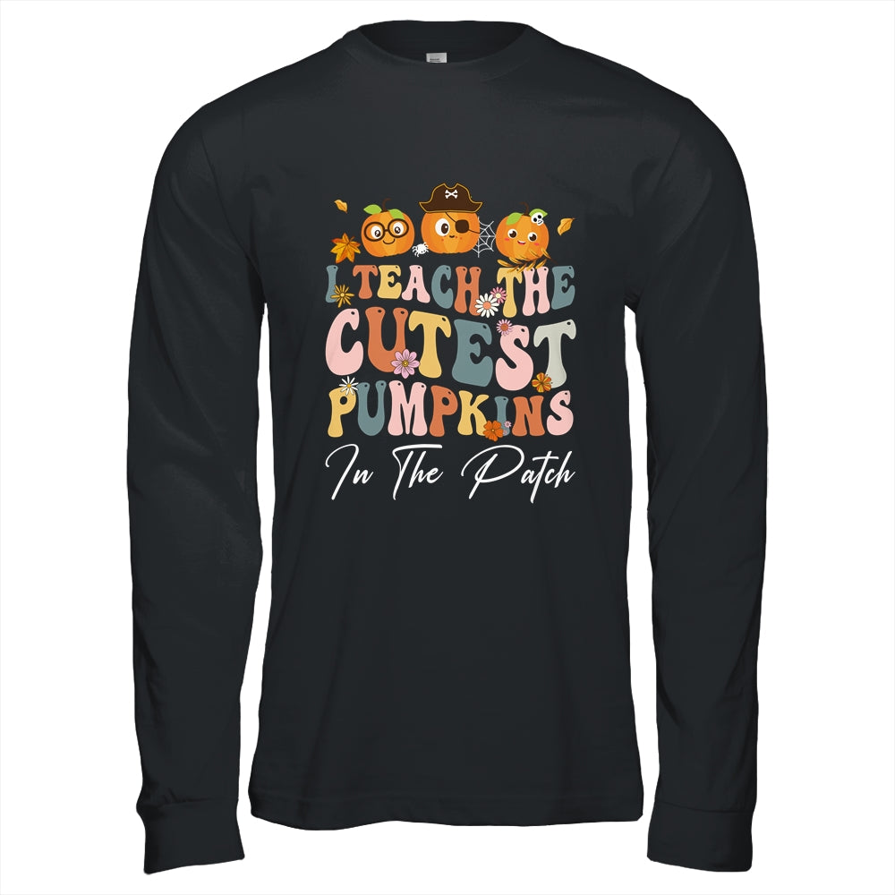 I Teach The Cutest Pumpkins In The Patch Retro Teacher Fall Shirt & Hoodie | teecentury