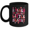 I Teach The Sweetest Hearts Groovy Teacher Valentines Day Mug | teecentury