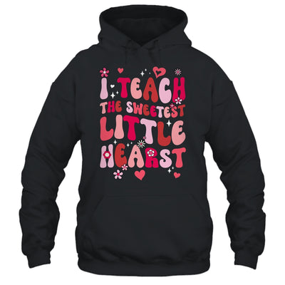 I Teach The Sweetest Hearts Groovy Teacher Valentines Day Shirt & Hoodie | teecentury