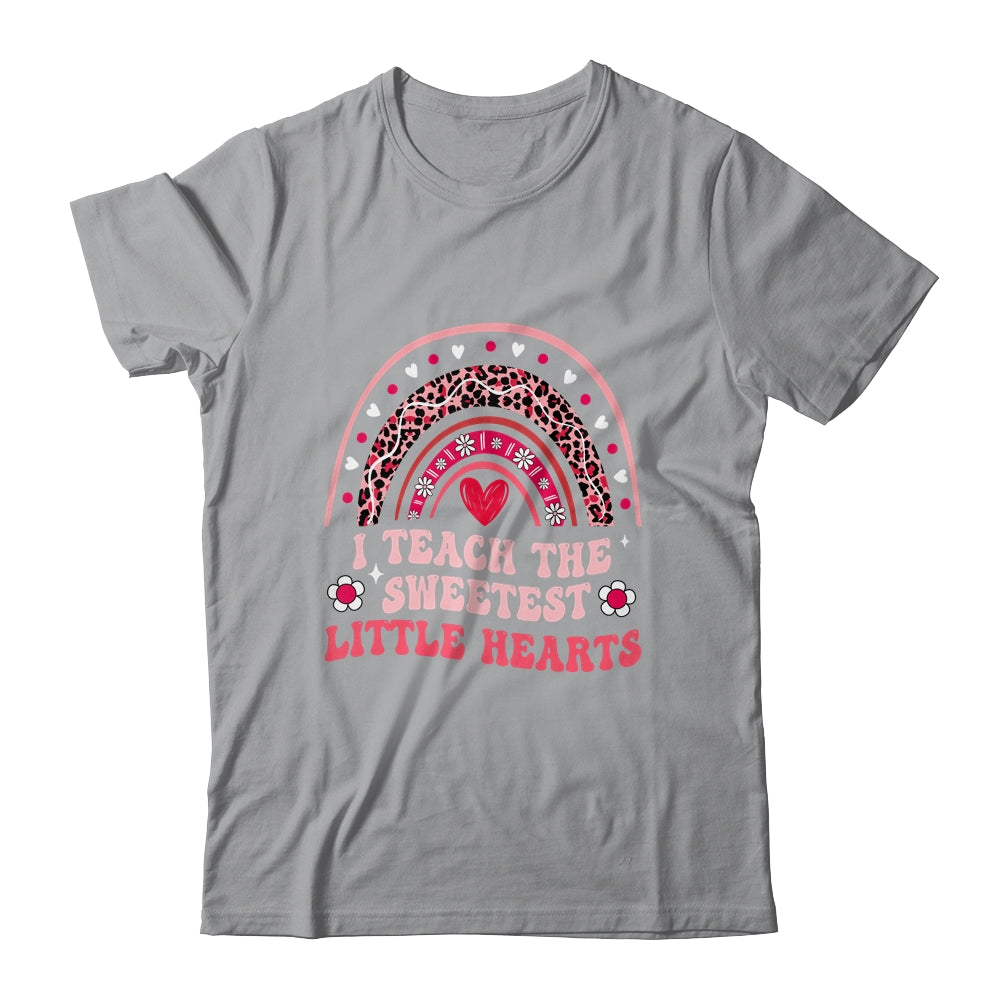I Teach The Sweetest Hearts Teacher Valentines Day Groovy Shirt & Hoodie | teecentury