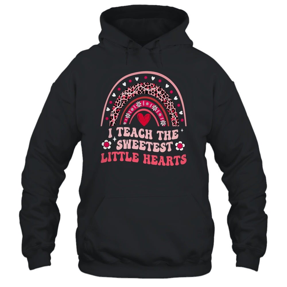 I Teach The Sweetest Hearts Teacher Valentines Day Groovy Shirt & Hoodie | teecentury