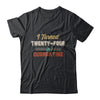 I Turned 24 In Quarantine 24th Birthday Gift T-Shirt & Hoodie | Teecentury.com
