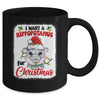 I Want A Hippopotamus For Christmas Xmas Bleached Mug | teecentury