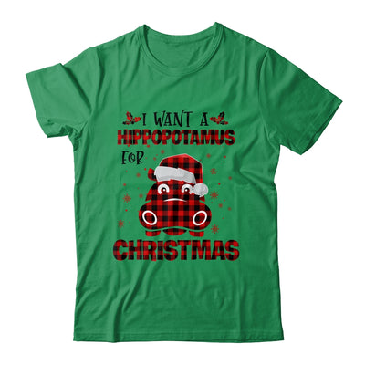 I Want A Hippopotamus For Christmas Xmas Hippo T-Shirt & Sweatshirt | Teecentury.com