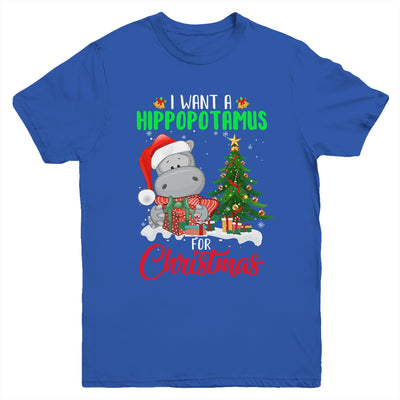 I Want A Hippopotamus For Christmas Xmas Hippo For Kid Women Youth Youth Shirt | Teecentury.com