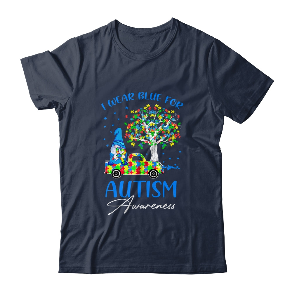 I Wear Blue For Autism Awareness Gnomes Heart Truck T-Shirt & Hoodie | Teecentury.com