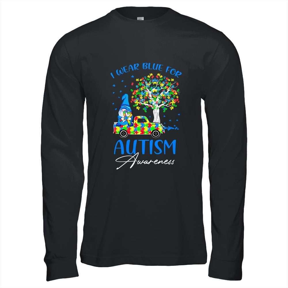 I Wear Blue For Autism Awareness Gnomes Heart Truck T-Shirt & Hoodie | Teecentury.com
