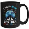 I Wear Blue For My Brother Autism Awareness Video Game Mug Coffee Mug | Teecentury.com