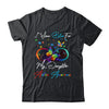 I Wear Blue For My Daughter Autism Awareness Butterfly T-Shirt & Hoodie | Teecentury.com