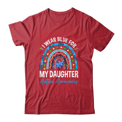 I Wear Blue For My Daughter Autism Awareness Matching Family Shirt & Hoodie | teecentury