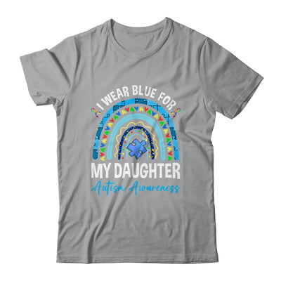 I Wear Blue For My Daughter Autism Awareness Matching Family Shirt & Hoodie | teecentury