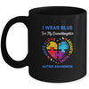 I Wear Blue For My Granddaughter Autism Awareness Hope Love Support Mug Coffee Mug | Teecentury.com