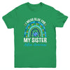 I Wear Blue For My Sister Autism Awareness Matching Family Youth Shirt | teecentury