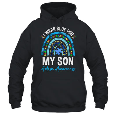 I Wear Blue For My Son Autism Awareness Matching Family Shirt & Hoodie | teecentury