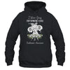 I Wear Blue Gray For Parkinson's Awareness Ribbon Elephant T-Shirt & Hoodie | Teecentury.com