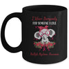 I Wear Burgundy For Multiple Myeloma Awareness Ribbon Elephant Mug Coffee Mug | Teecentury.com