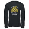 I Wear Gold For Childhood Cancer Awareness Rainbow Leopard T-Shirt & Hoodie | Teecentury.com