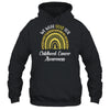 I Wear Gold For Childhood Cancer Awareness Rainbow Leopard T-Shirt & Hoodie | Teecentury.com