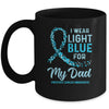 I Wear Light Blue For My Dad Prostate Cancer Awareness Mug Coffee Mug | Teecentury.com