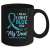I Wear Light Blue For My Dad Prostate Cancer Awareness Mug Coffee Mug | Teecentury.com