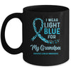 I Wear Light Blue For My Grandpa Prostate Cancer Awareness Mug Coffee Mug | Teecentury.com