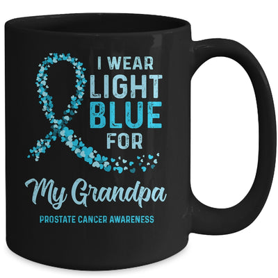 I Wear Light Blue For My Grandpa Prostate Cancer Awareness Mug Coffee Mug | Teecentury.com