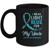 I Wear Light Blue For My Uncle Prostate Cancer Awareness Mug Coffee Mug | Teecentury.com