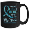 I Wear Light Blue For My Uncle Prostate Cancer Awareness Mug Coffee Mug | Teecentury.com