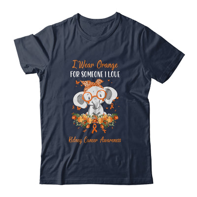 I Wear Orange For Kidney Cancer Awareness Ribbon Elephant T-Shirt & Hoodie | Teecentury.com