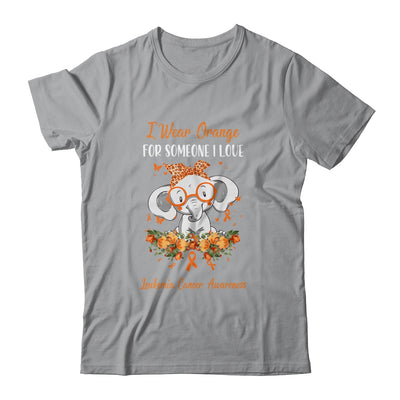 I Wear Orange For Leukemia Cancer Awareness Ribbon Elephant T-Shirt & Hoodie | Teecentury.com