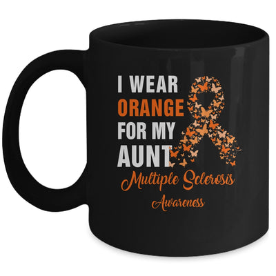 I Wear Orange For My Aunt MS Warrior Multiple Sclerosis Mug | teecentury