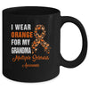 I Wear Orange For My Grandma MS Warrior Multiple Sclerosis Mug | teecentury