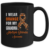 I Wear Orange For My Grandma MS Warrior Multiple Sclerosis Mug | teecentury