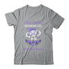 I Wear Periwinkle For Stomach Cancer Awareness Ribbon Elephant T-Shirt & Hoodie | Teecentury.com