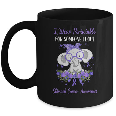 I Wear Periwinkle For Stomach Cancer Awareness Ribbon Elephant Mug Coffee Mug | Teecentury.com