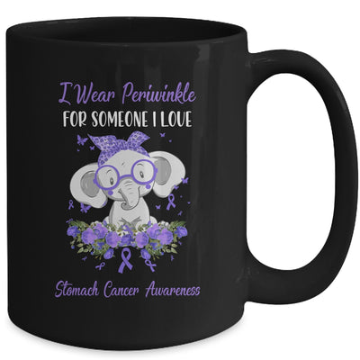 I Wear Periwinkle For Stomach Cancer Awareness Ribbon Elephant Mug Coffee Mug | Teecentury.com