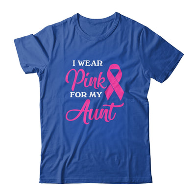 I Wear Pink For My Aunt Breast Cancer Awareness Survivor T-Shirt & Hoodie | Teecentury.com