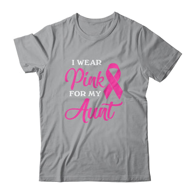 I Wear Pink For My Aunt Breast Cancer Awareness Survivor T-Shirt & Hoodie | Teecentury.com