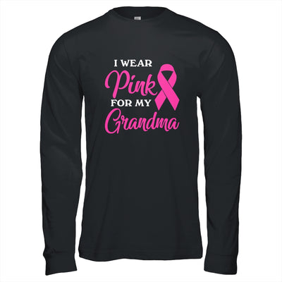 I Wear Pink For My Grandma Breast Cancer Awareness Survivor T-Shirt & Hoodie | Teecentury.com