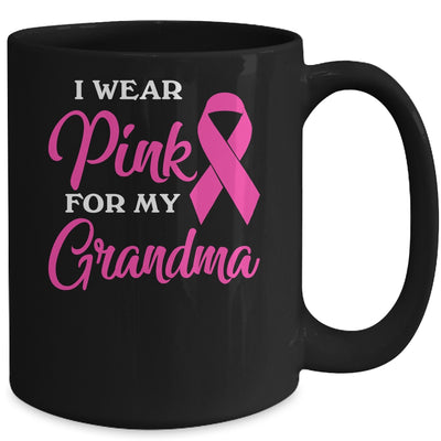 I Wear Pink For My Grandma Breast Cancer Awareness Survivor Mug Coffee Mug | Teecentury.com