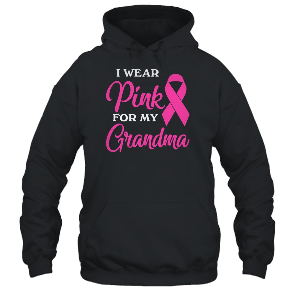 I Wear Pink For My Grandma Breast Cancer Awareness Survivor T-Shirt & Hoodie | Teecentury.com
