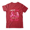 I Wear Pink In Memory Of My Aunt Breast Cancer Awareness Butterflies T-Shirt & Hoodie | Teecentury.com