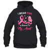 I Wear Pink In Memory Of My Aunt Breast Cancer Awareness Butterflies T-Shirt & Hoodie | Teecentury.com