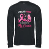 I Wear Pink In Memory Of My Cousin Breast Cancer Awareness Butterflies T-Shirt & Hoodie | Teecentury.com