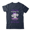 I Wear Purple For Crohns Disease Awareness Ribbon Elephant T-Shirt & Hoodie | Teecentury.com