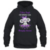 I Wear Purple For Fibromyalgia Awareness Ribbon Elephant T-Shirt & Hoodie | Teecentury.com